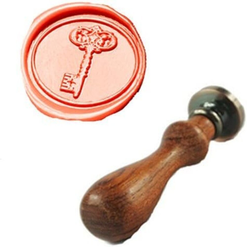 Vintage Retro Key Wax Seal Stamp - Embellishment Wedding Invitation Card Snail